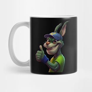 Tennis Player Rabbit Mug